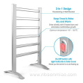 Towel Drying Rack with 6 Bars Aluminum Frame